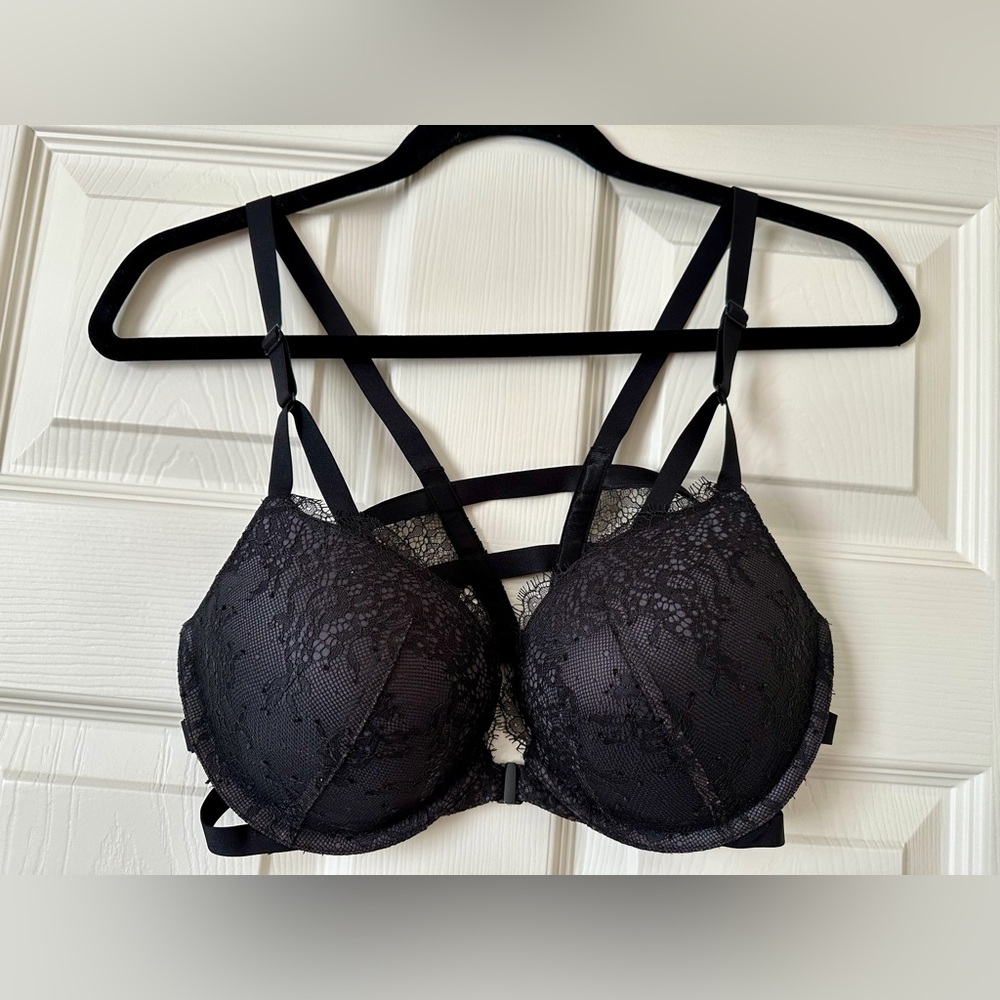 Victoria's Secret Black Lace Strappy Bra